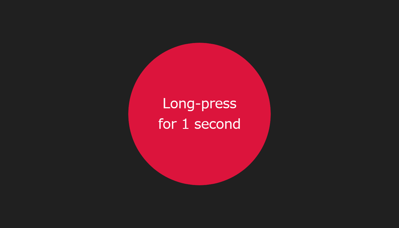 JavaScript - Long-Press Click Event
